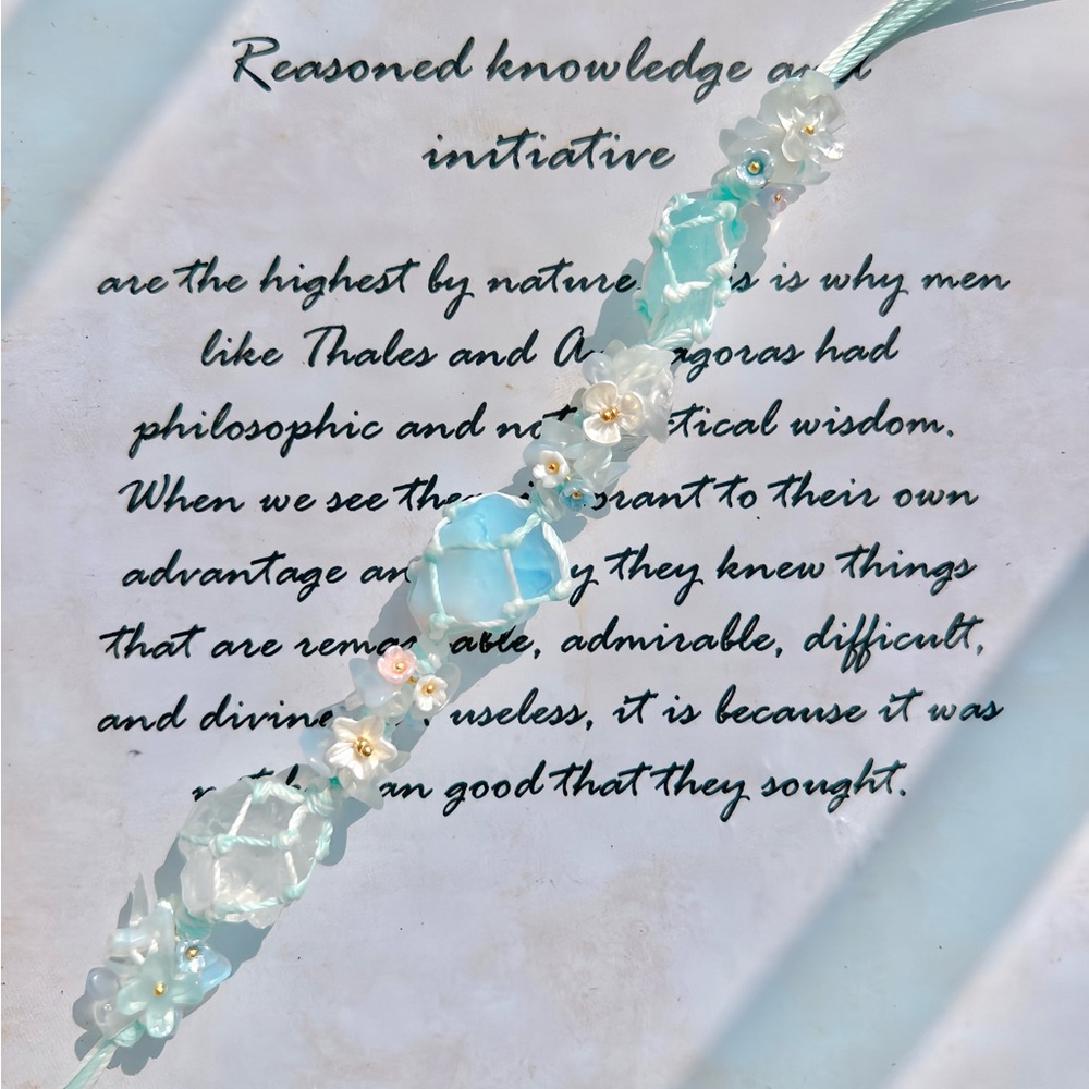 HANDMADE Macrame Crystal Bracelet